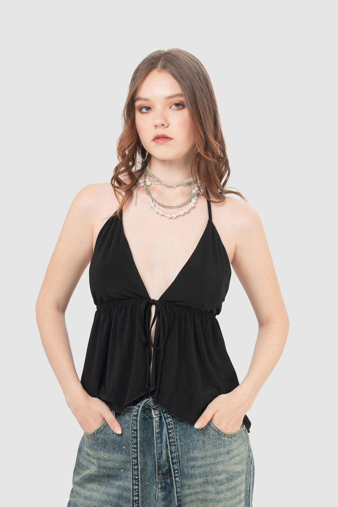 Blusa Regular Fit Rashida BLUSAS NOW Negro XS 