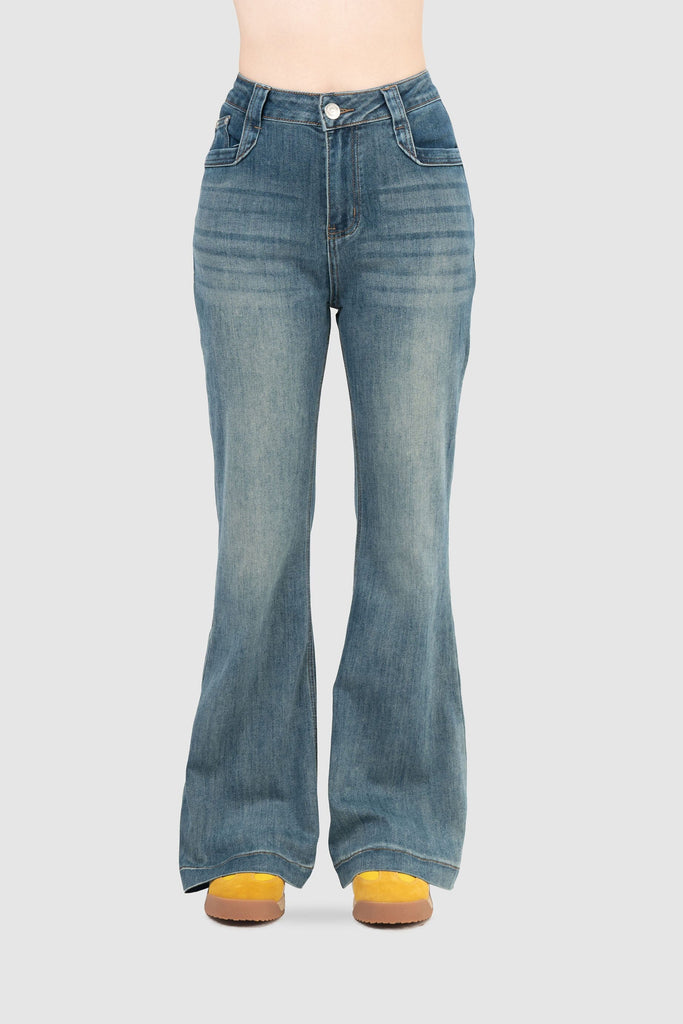 Pantalon Flare Fit Brooklyn 🇵🇪 Now Peru Celeste S 