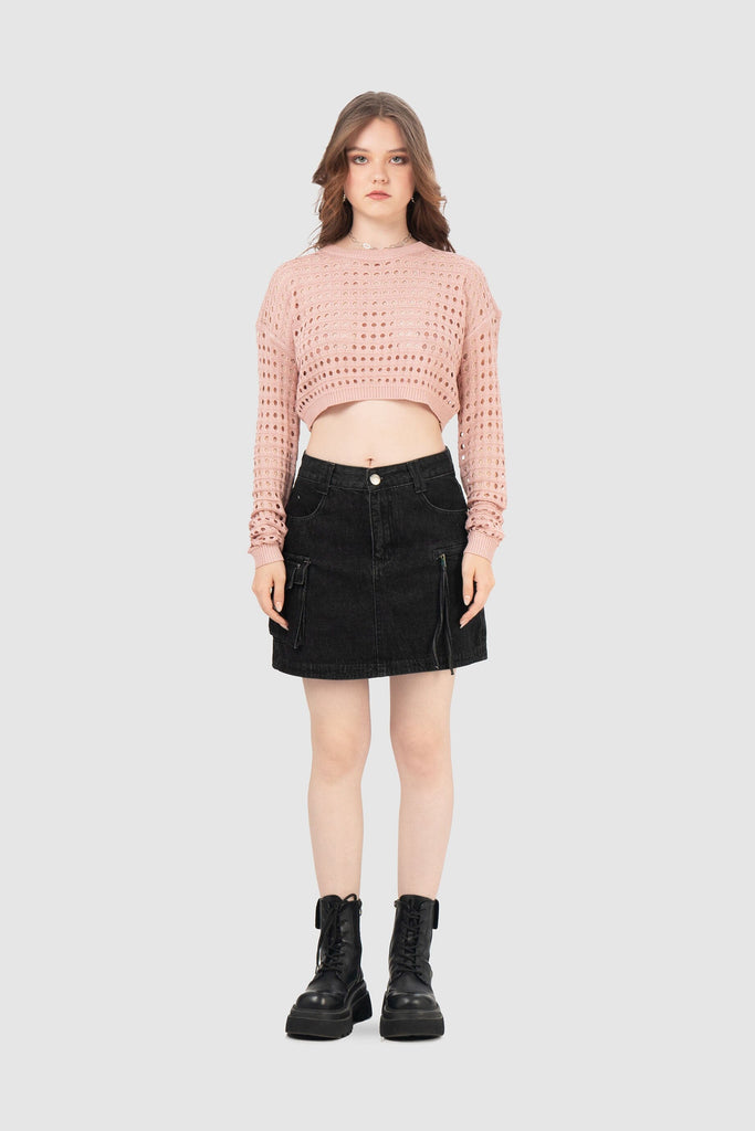 Chompa Croptop Maverick CHOMPAS NOW Rosado Claro S 