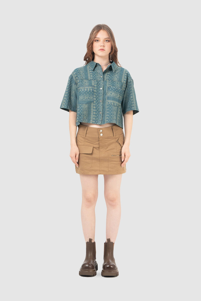 Camisa Boxy Johansson CAMISAS NOW Azul XS 