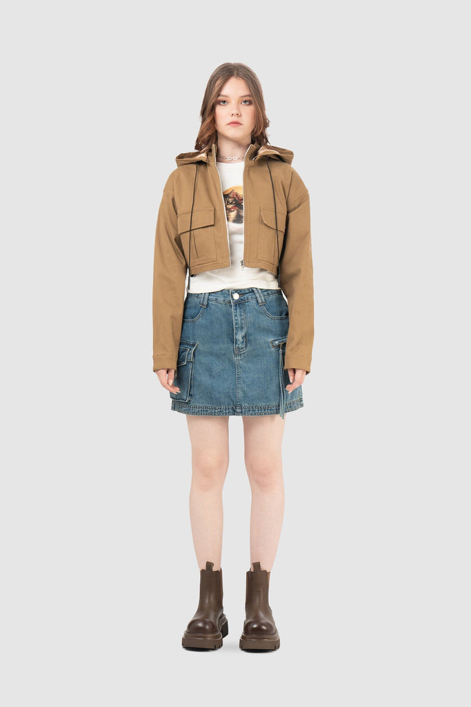 Casaca Crop Fit Claire ABRIGOS NOW 