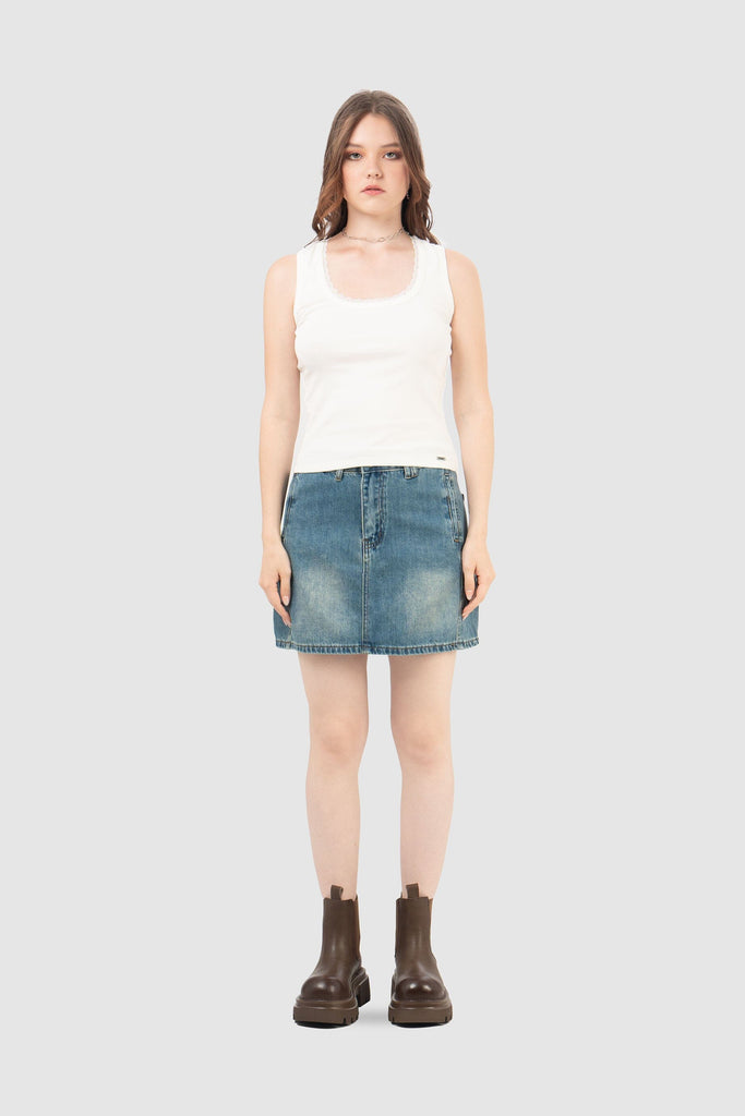 Mini Falda Denim Jazz FALDAS NOW Azul S 