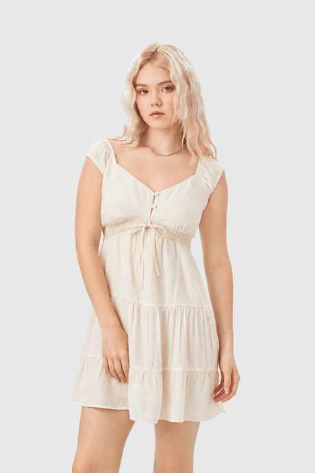 Mini Vestido Rustle VESTIDOS NOW Perla X Small 