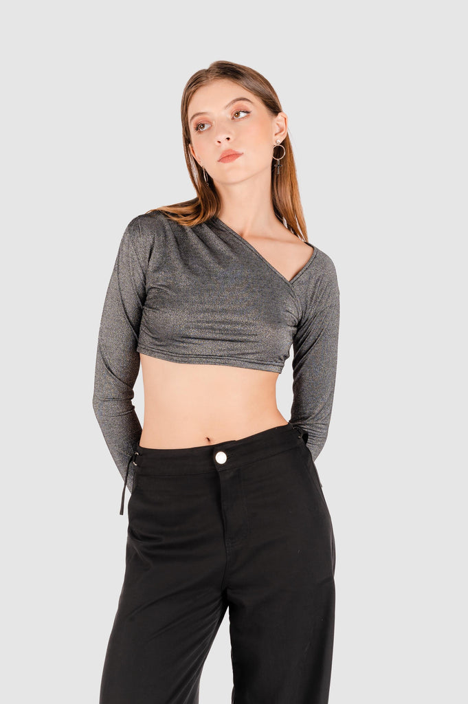 Polo Crop Venti POLOS NOW Negro S 