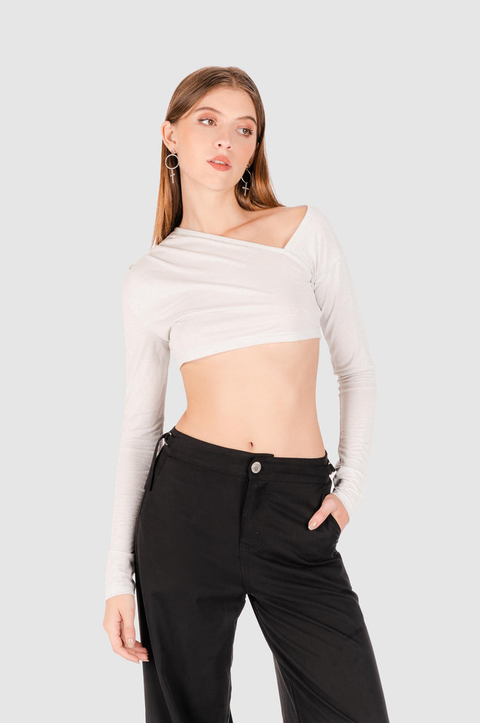 Polo Crop Venti POLOS NOW Beige Claro S 