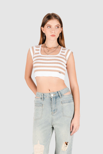 Croptop Siena CROPTOPS NOW Marrón XS 