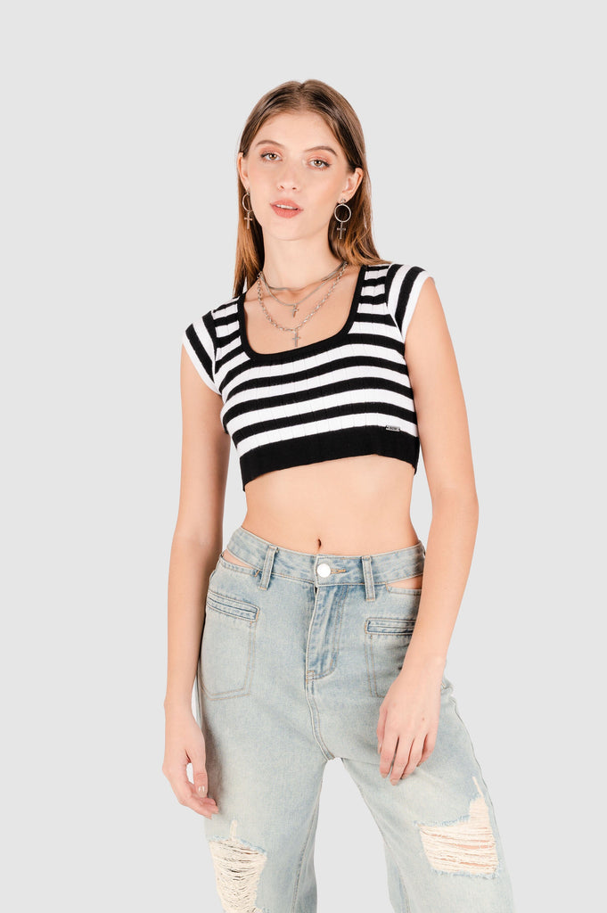 Croptop Siena CROPTOPS NOW Negro XS 