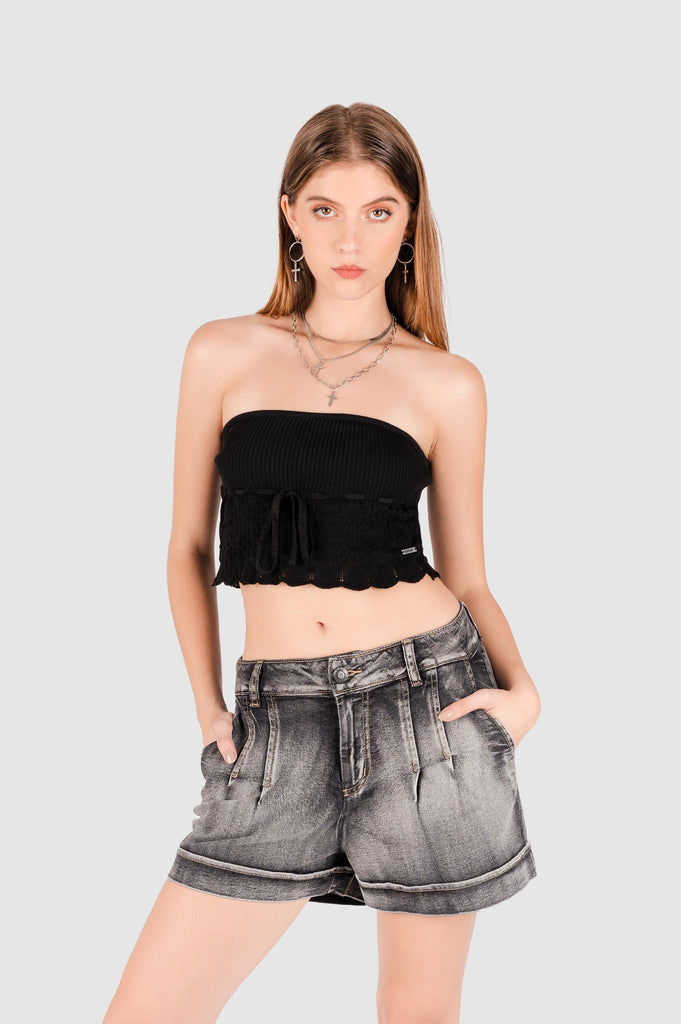 Croptop Moses CROPTOPS NOW Negro XS 