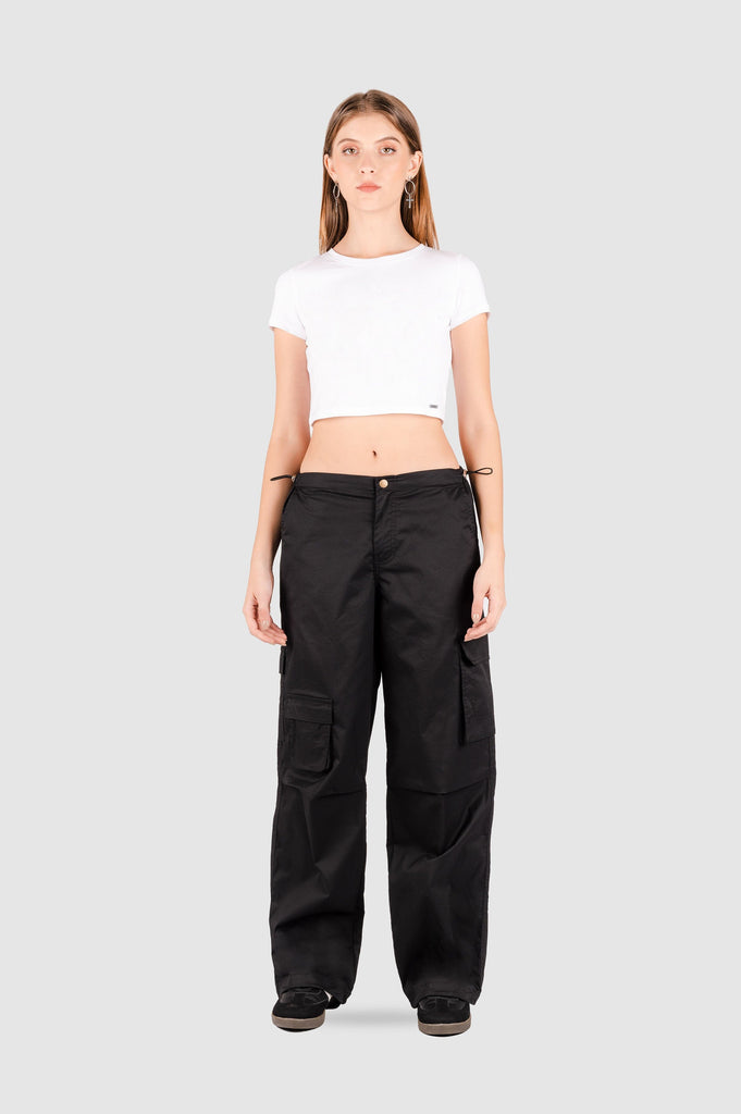 Pantalón Parachute Salermo PANTALONES NOW Negro XS 