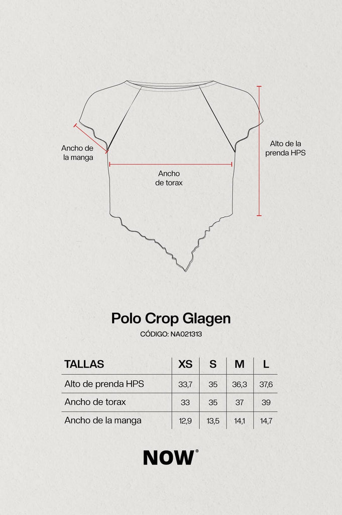 Polo Crop Glagen CROPTOPS NOW 