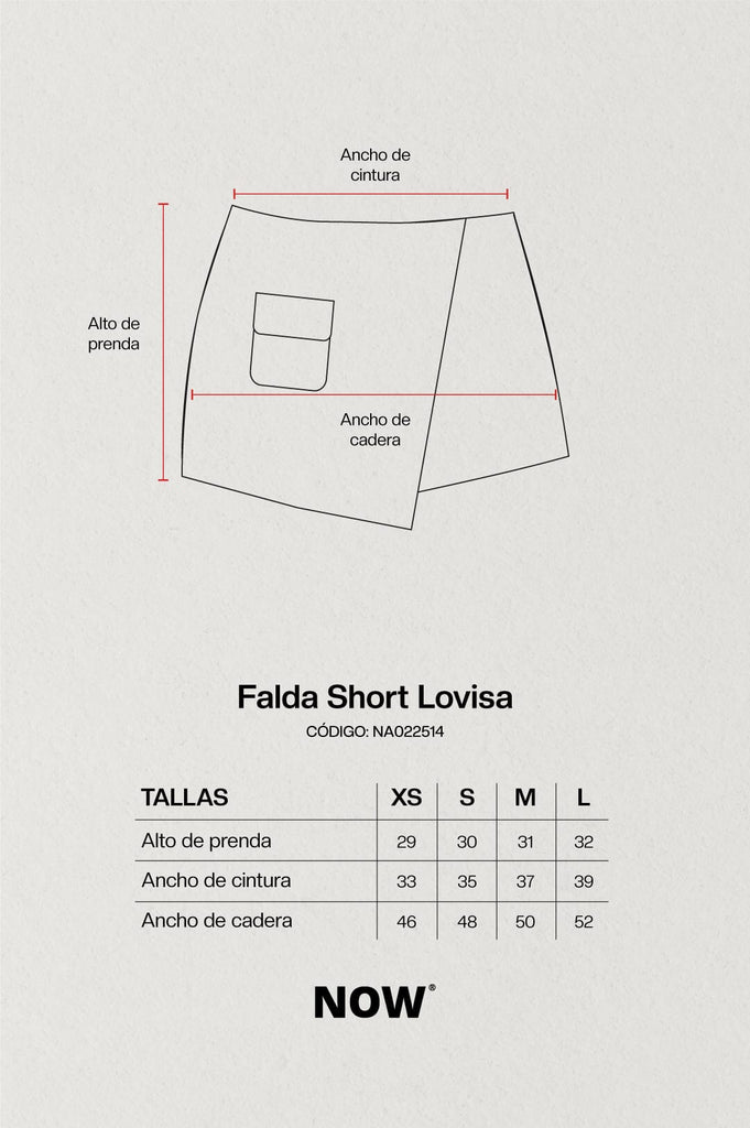 Falda Short Lovisa SHORTS NOW 