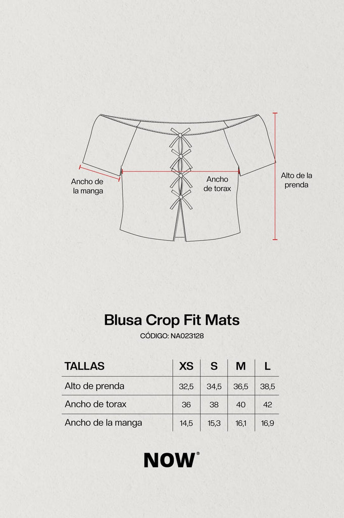 Blusa Crop Fit Mats BLUSAS NOW 