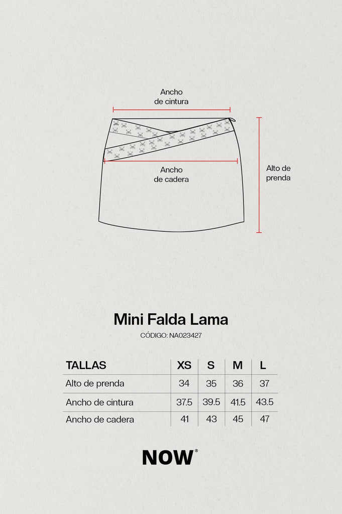 Mini Falda Lama FALDAS NOW 