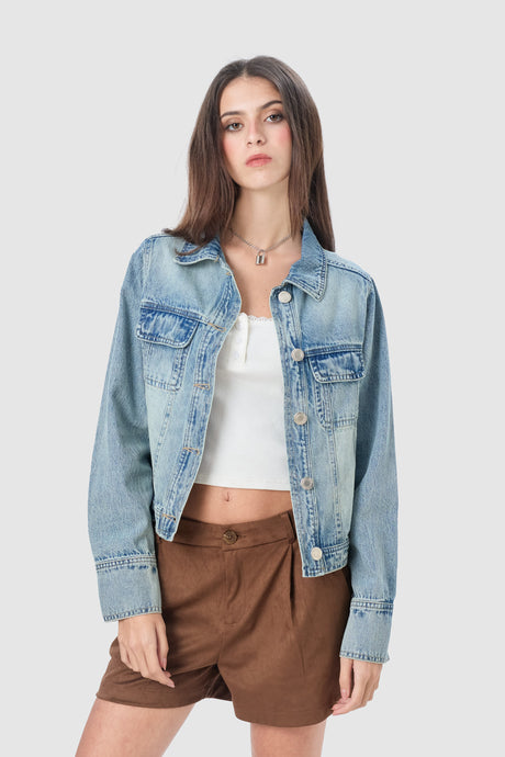 Casaca Regular Fit Sisak CASACAS NOW Celeste XS 