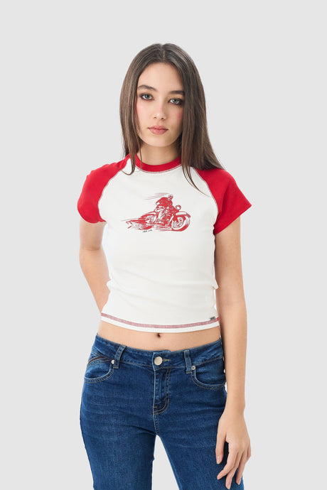Polo Baby Tee Death POLOS NOW XS 