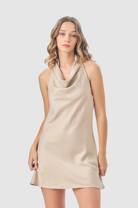 Mini Vestido Kawy VESTIDOS NOW Beige X Small 