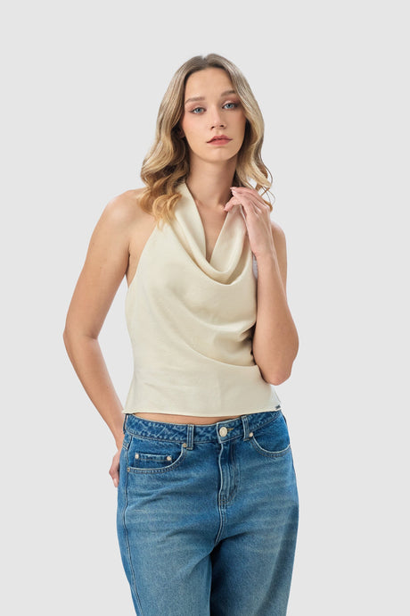 Blusa Slim Fit Foz BLUSAS NOW Perla X Small 