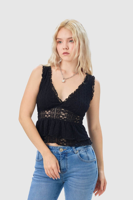 Blusa Slim Fit Sitges BLUSAS NOW Negro X Small 