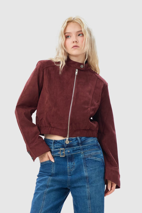 Casaca Regular Fit Ecrum CASACAS NOW Vino X Small 