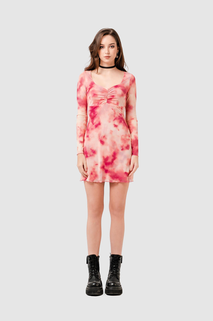Mini Vestido Soler VESTIDOS NOW Rosado XS 