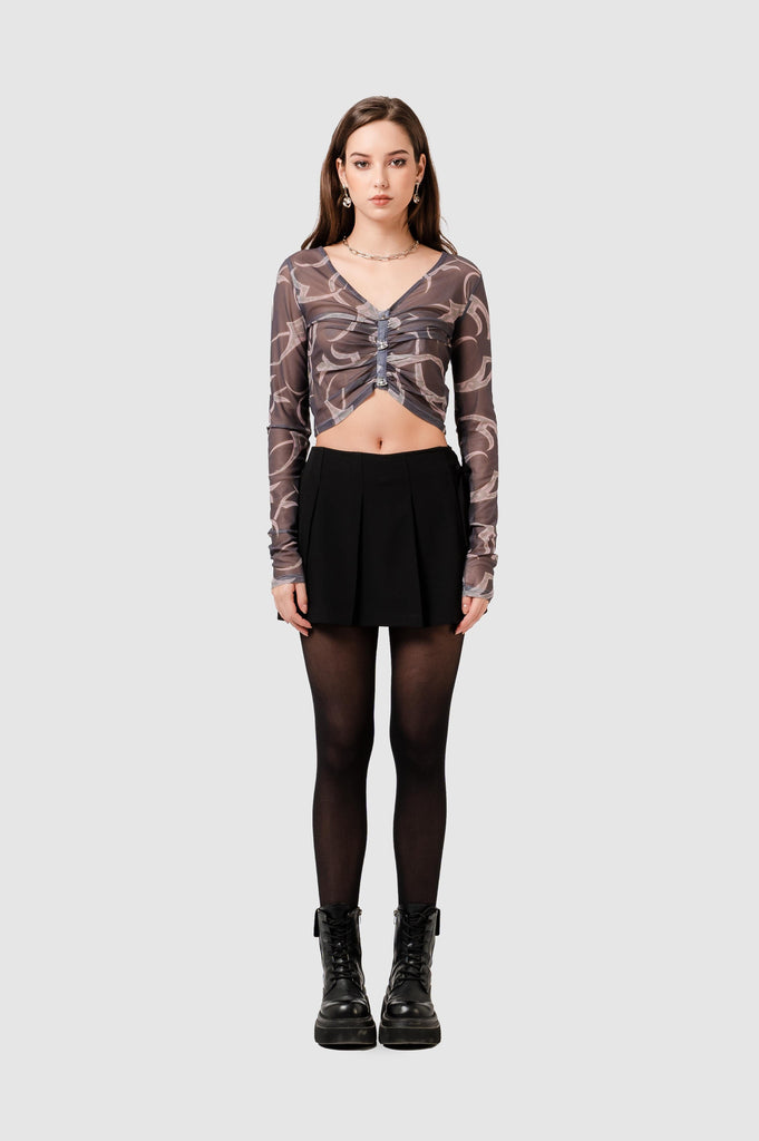 Top Broklyn M/Larga Mesh CROPTOPS NOW 