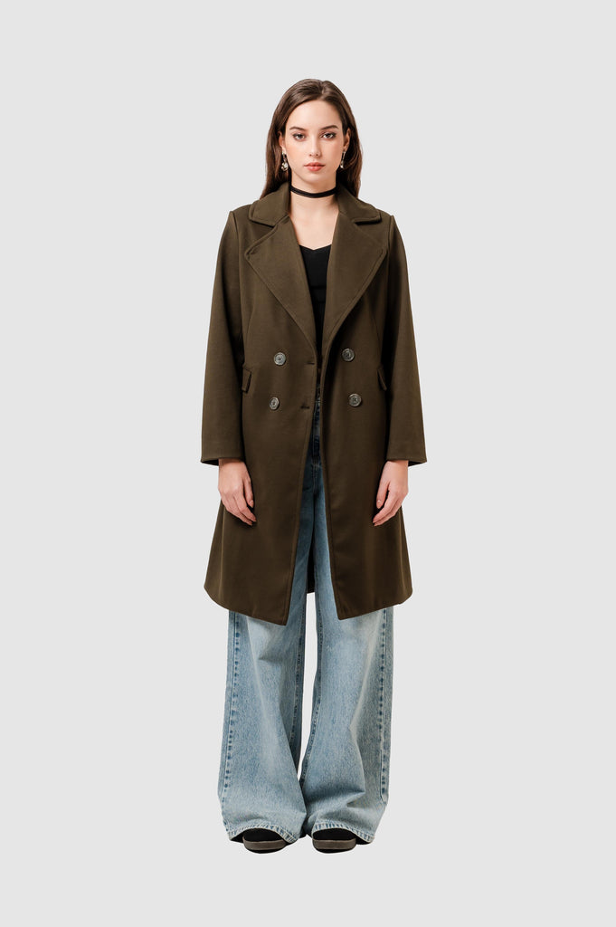 Abrigo Regular Fit Arana ABRIGOS NOW Militar XS 