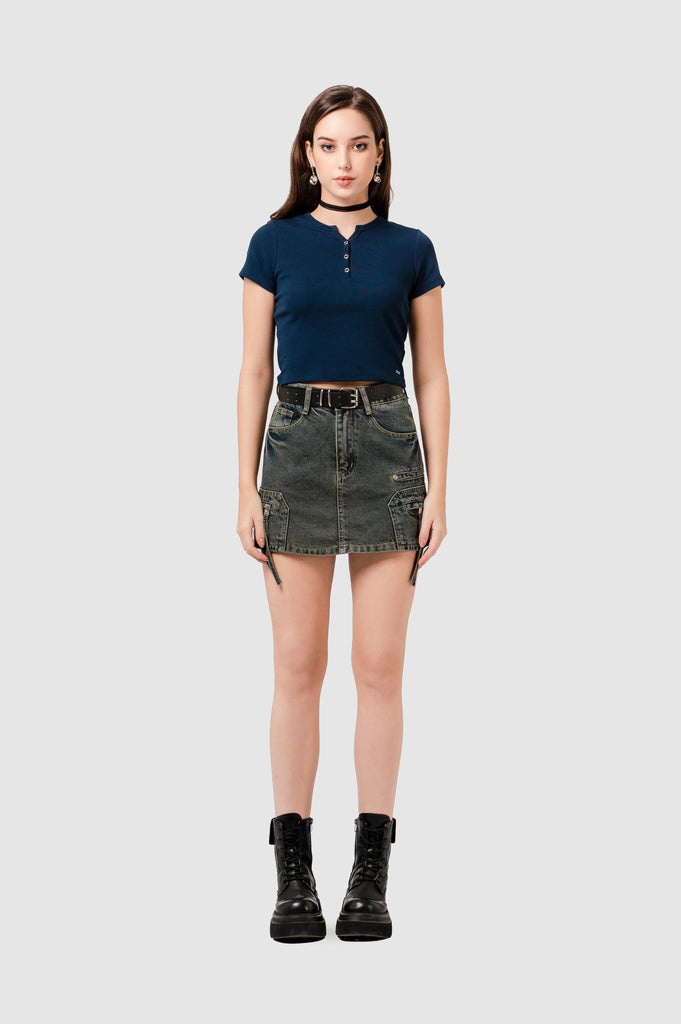 Falda Denim York Pank FALDAS NOW 