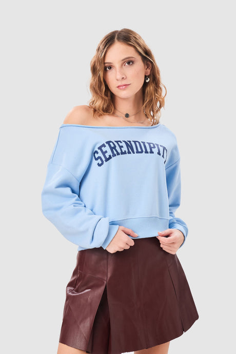 Polera Off Shoulder Thorn POLERAS NOW Celeste XS 