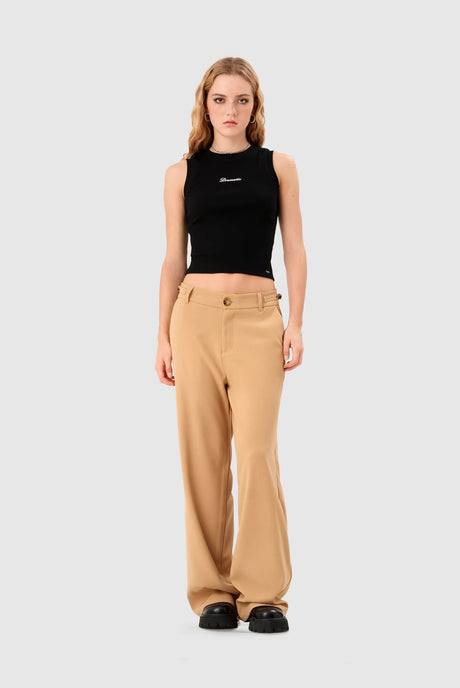 Tank Slim Fit Rocco CROPTOPS NOW Negro XS 