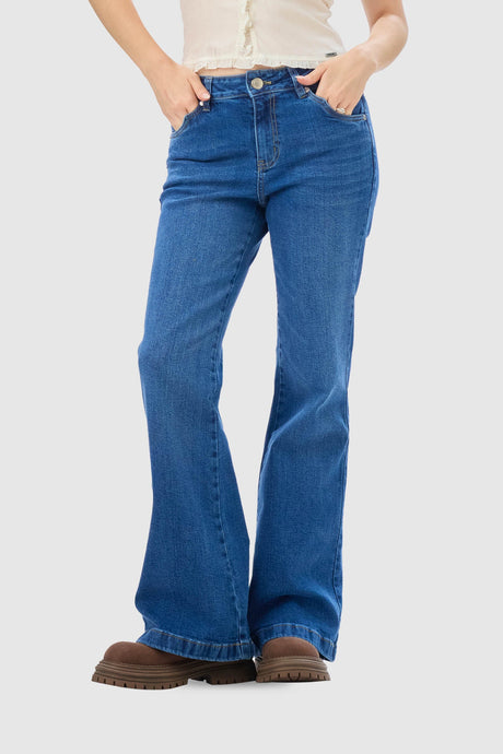 Pantalón Flare Fit Essen JEANS NOW Verde 24 