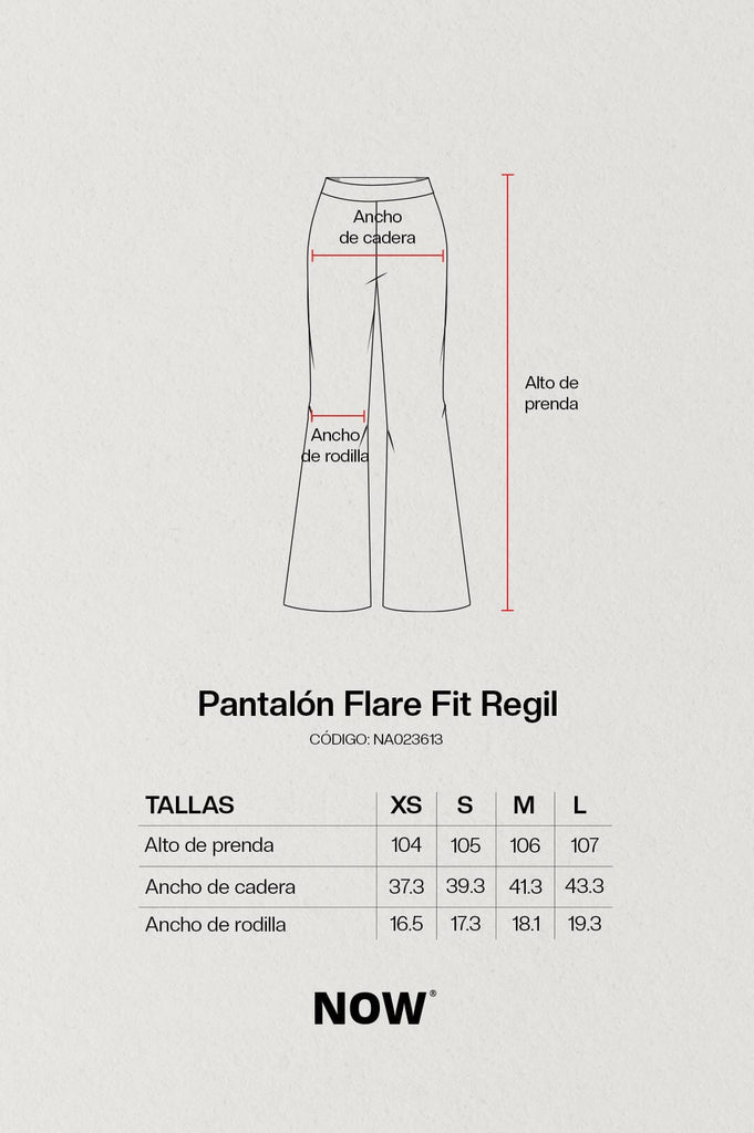 Pantalón Flare Fit Regil PANTALONES NOW 