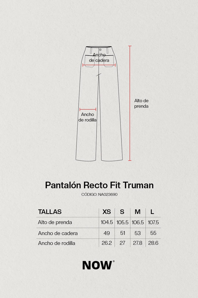 Pantalón Recto Fit Truman PANTALONES NOW 