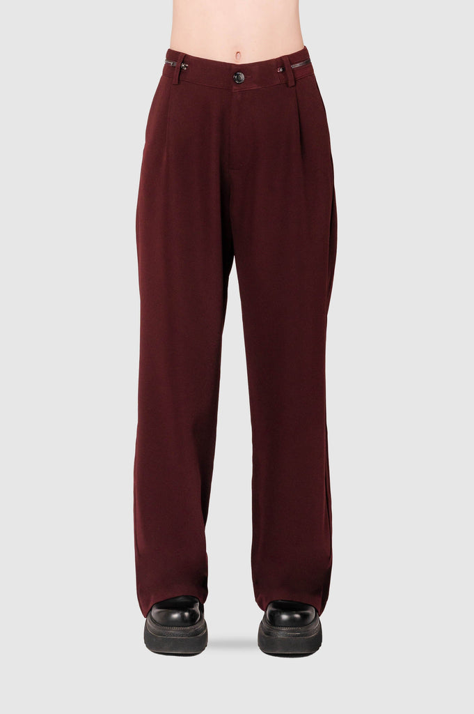 Pantalon Recto Fit Plumb PANTALONES NOW Vino XS 