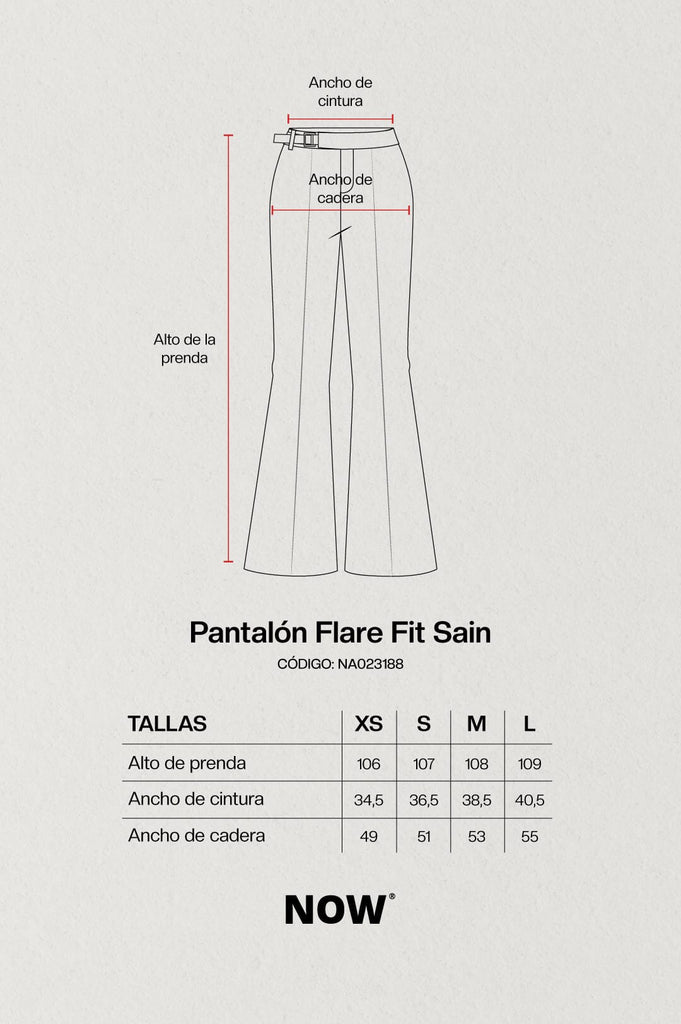 Pantalón Flare Fit Sain PANTALONES NOW 