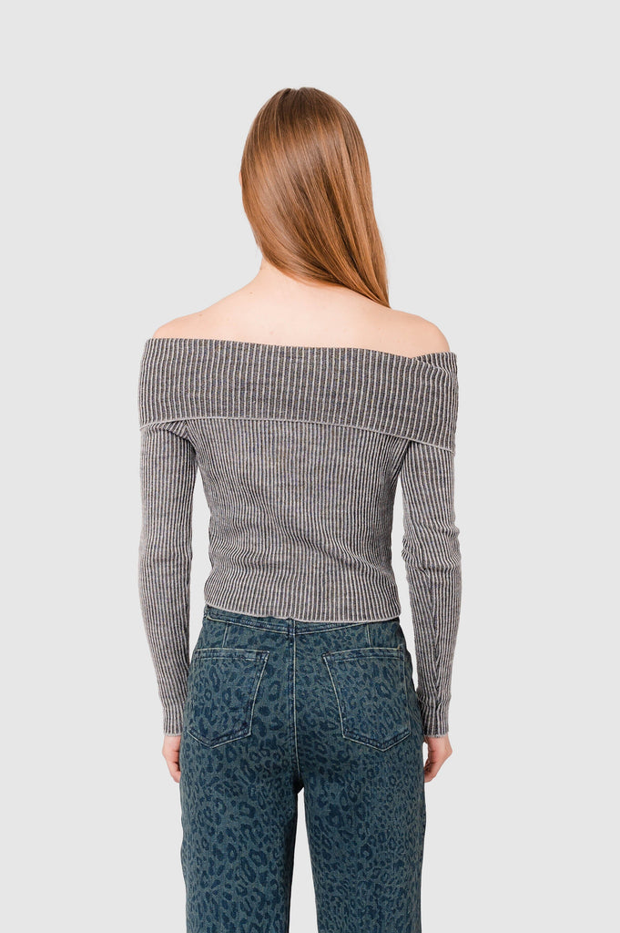 Sweater Off Shoulder Blitz CHOMPAS NOW 