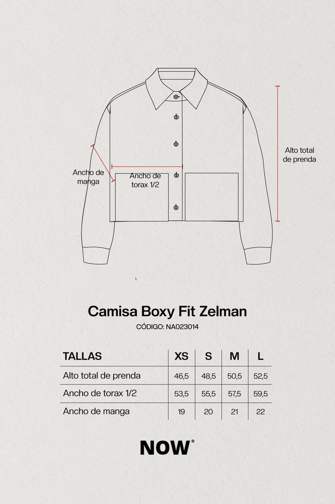 Camisa Boxy Fit Zelman CAMISAS NOW 